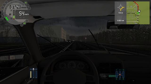 316) City Car Driving 4.205 км Алердерп - Строителей 2-ая [Загородный - Молодежный]