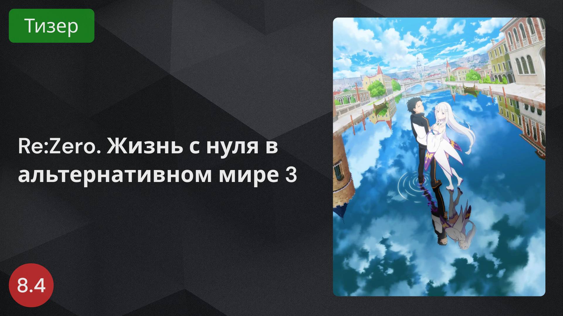 Re:Zero. Жизнь с нуля в альтернативном мире 3 2024 - Тизер