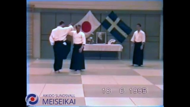 72 Aikido Ai Hanmi Do Barai Iriminage Nishio Sensei Uppsala 1995