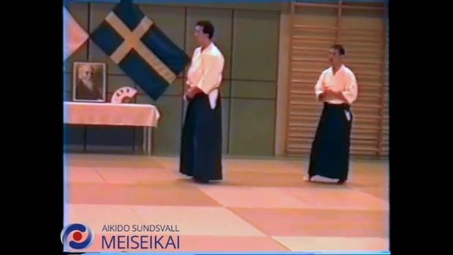 61 Aikido Ai Hanmi Kokyonage Nishio Sensei Uppsala 1995