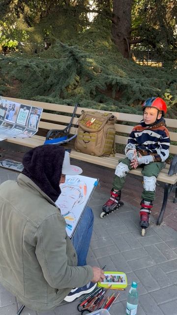 Шаржист в центре Севастополя