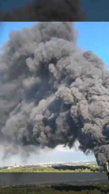 🔥Сильный пожар в районе Красногорска на Новорижском шоссе🔥