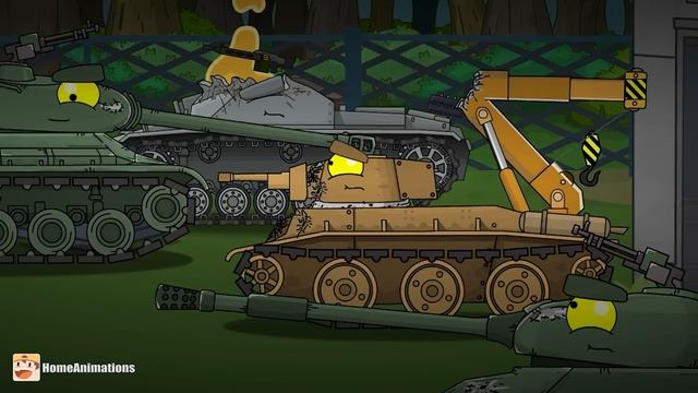 HomeAnimations – Мультики про танки  Усиление сухопутного крейсера ＂Landkreuzer p1500＂ - Мультики пр