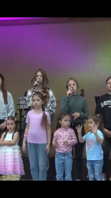 Один построил свой дом на песке, детское прославление, церковь Эммануил #worship #shorts