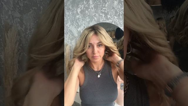 Парик из натуральных волос#hairstyle #hair #волосы #уходзавол