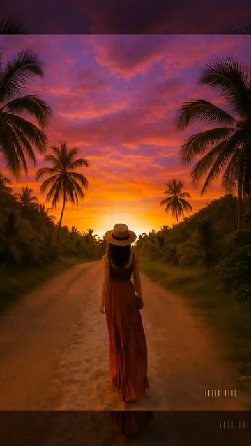 Лилия Любимова — “Испытание 2025” | Woman Walking into the Sunset | Sunset Stroll Serenity