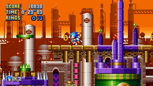 Sonic Mania Plus.Прошёл новый уровень.SEGA.