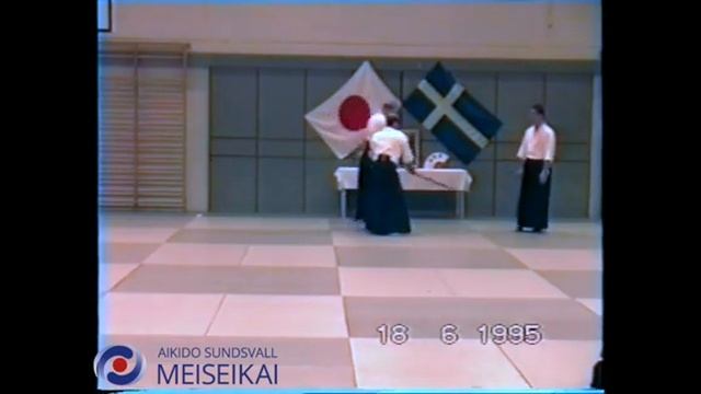 34 Aikido Ken No Tebiki Ai Hanmi Do Barai Iriminage Nishio Sensei Uppsala 1995