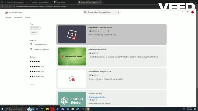 Как быстро удалять друзей в Roblox