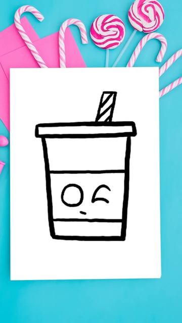 How to draw Cute Drink Step by Step