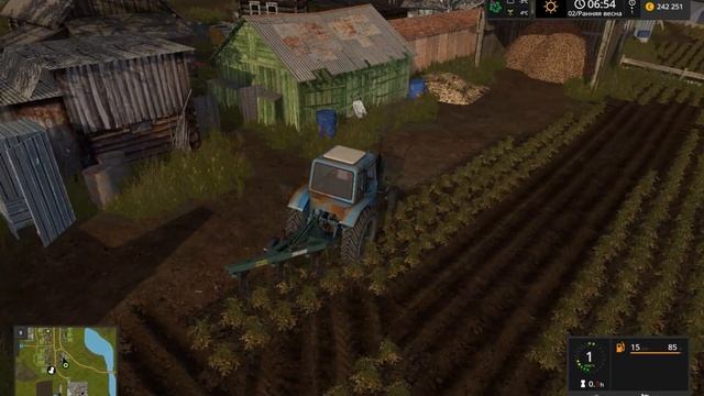{РП} ВСПАХАЛ ОГОРОД БАБУШКЕ FARMING SIMULATOR 17