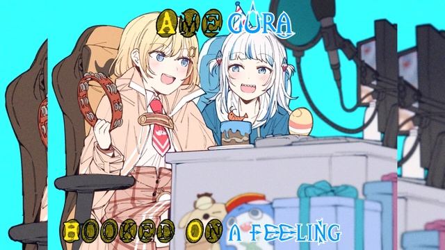 153 (Remastered Audio) Gura And Ame Sings Hooked On A Feeling