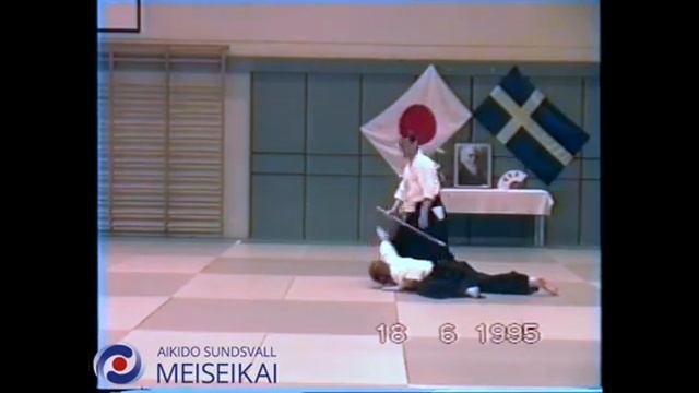 62 Aikido Ai Hanmi Nikyo Nishio Sensei Uppsala 1995