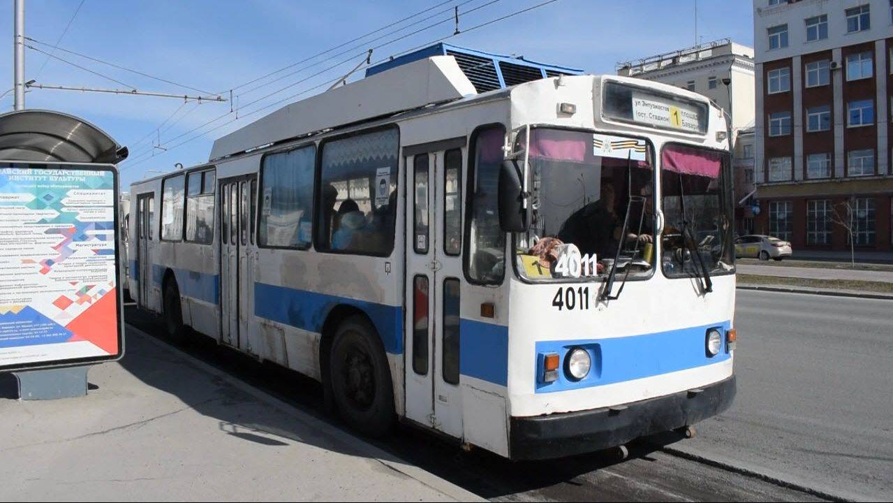 Троллейбус ЗиУ-682 КВР БТРМ-4011. Покатушки по Барнаулу.