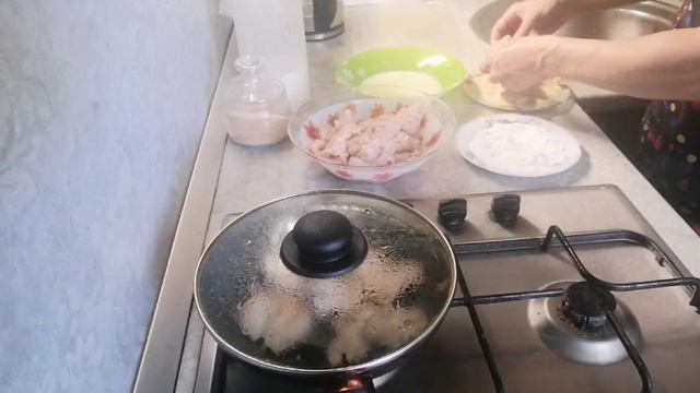 Куриное филе в панировочных сухарях