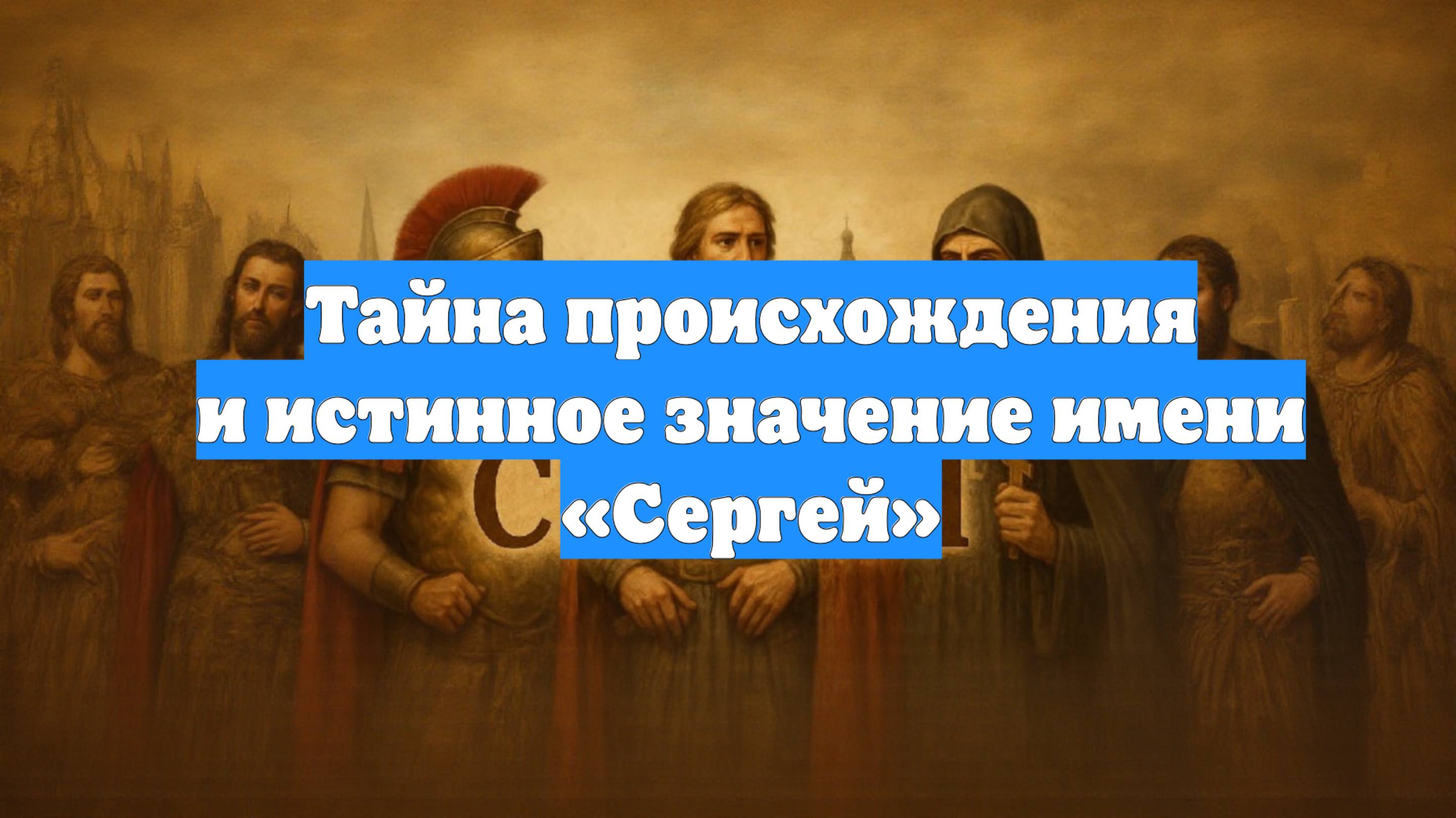 Тайна происхождения и истинное значение имени «Сергей»