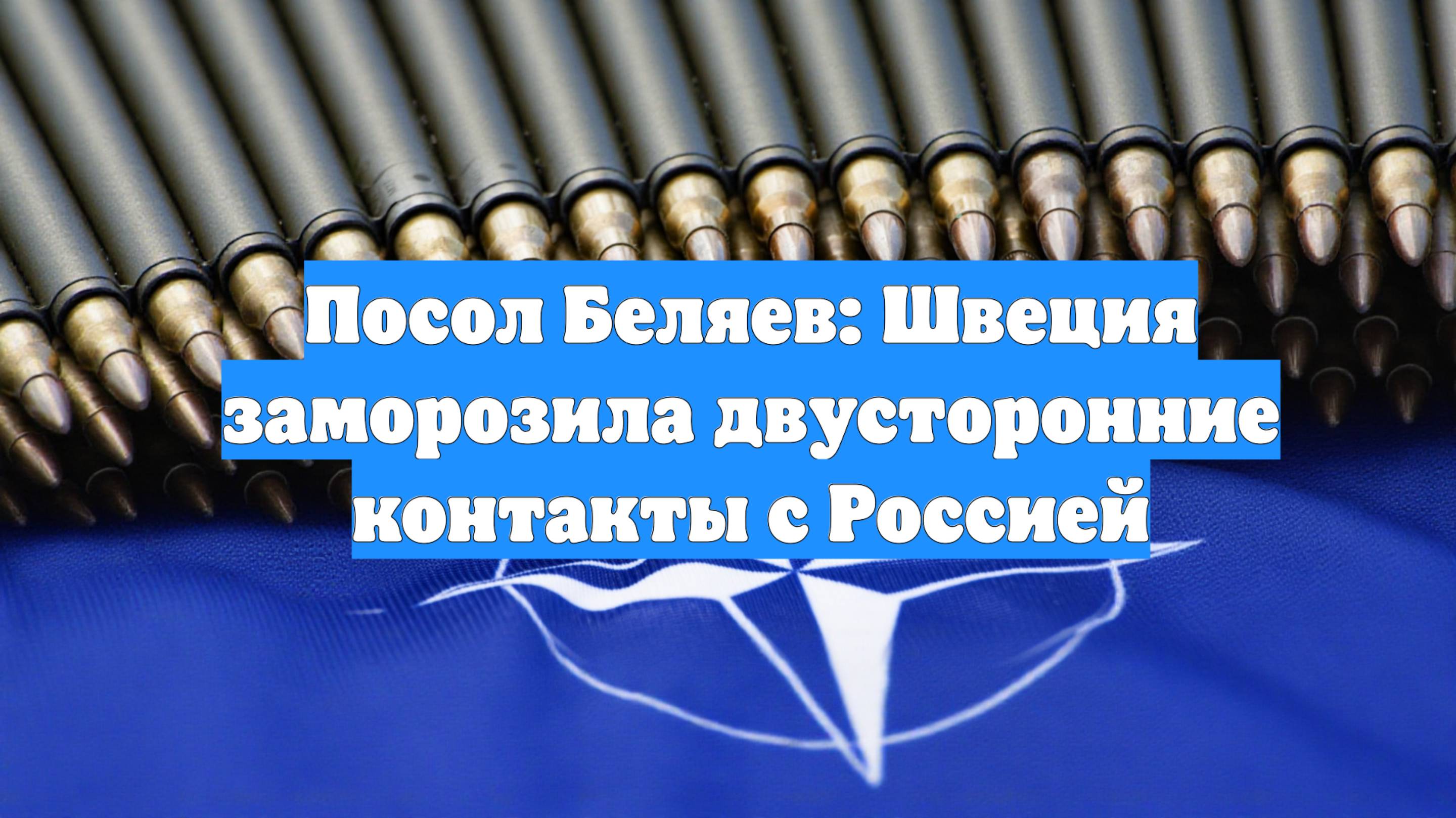 Посол Беляев: Швеция заморозила двусторонние контакты с Россией