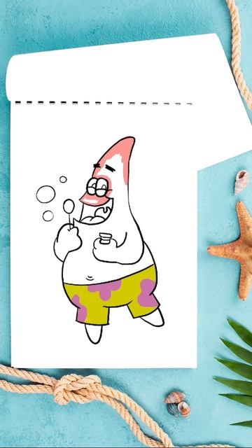 How to draw Patrick Star ⭐
