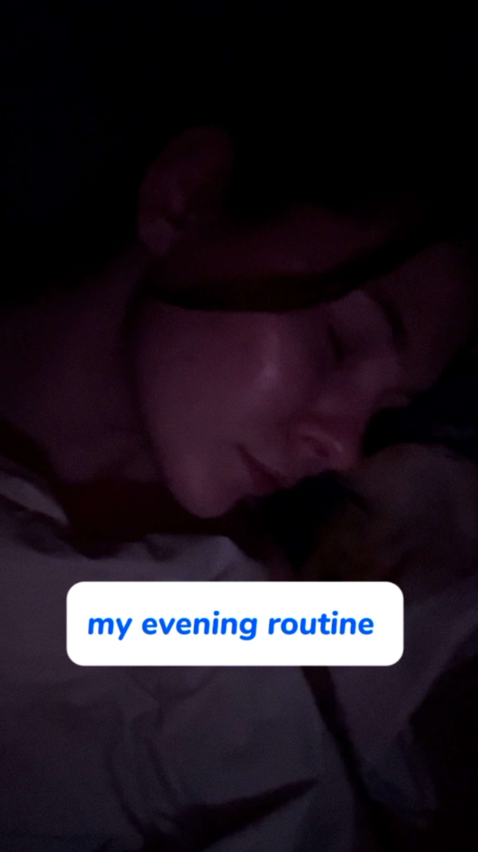 my evening routine 🫧