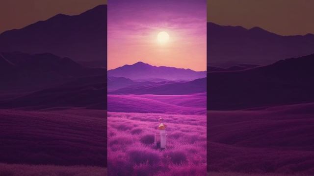 Лиловое солнце в нашей сказке.