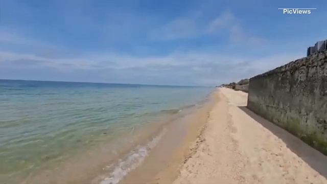 Голубицкая Темрюкский район Азовское море сегодня 31 мая 2025. Обстановка на пляже, море и погода