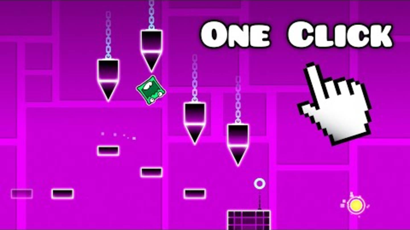 Can't Let go but Only 1 Click l Geometry dash 2.11Не могу оторваться, но всего 1 клик l Geometry das