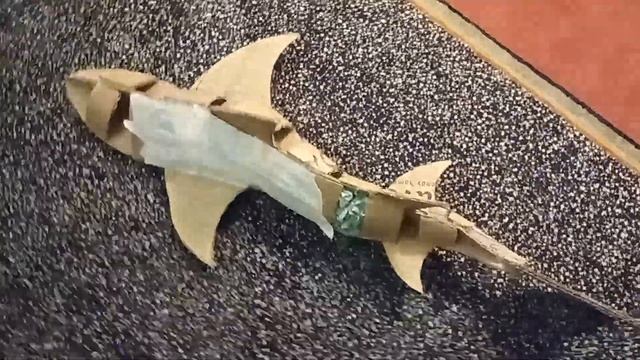 Рыба декор. Самоделка из картона, бумаги и папье Маше. ?