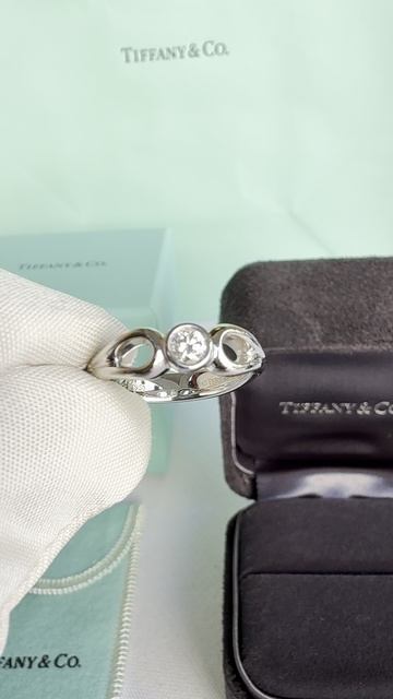 Кольцо Tiffany Elsa Peretti из платины 950 пробы