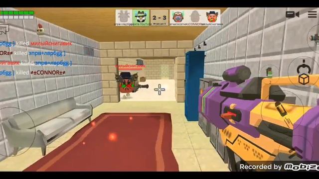 дуэли на карте Forts в chicken gun