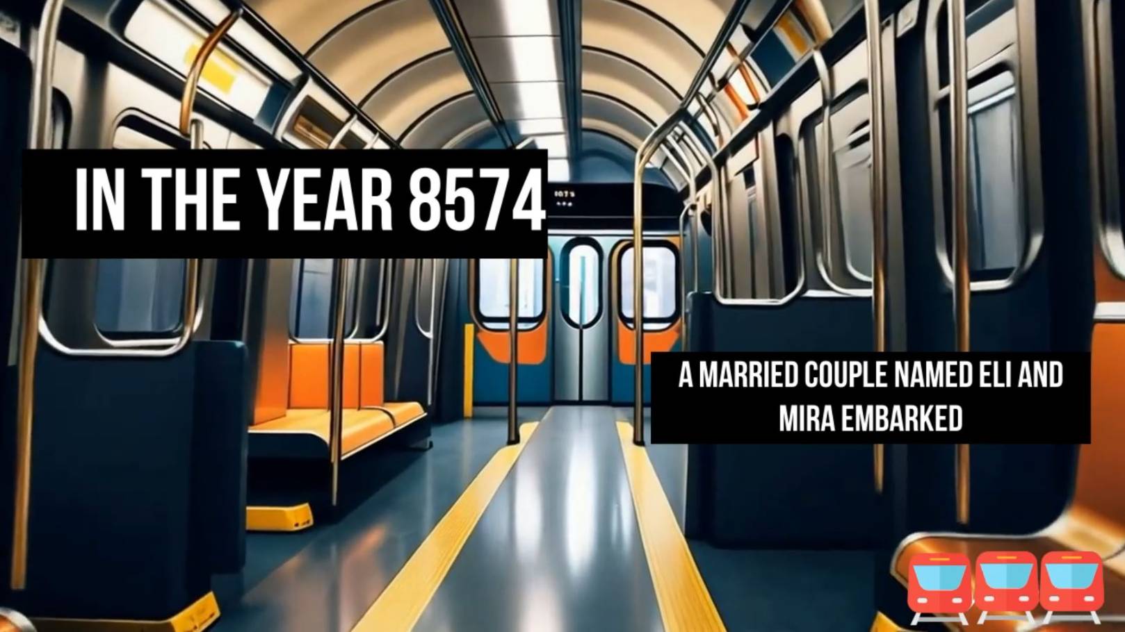 Story # 69:  In the year 8574, a married couple named Eli and Mira embarked