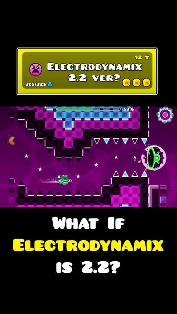 What if "Electrodynamix" was 2.2? | Geometry dash 2.2 Что, если бы "Electrodynamix" был версии 2.2?