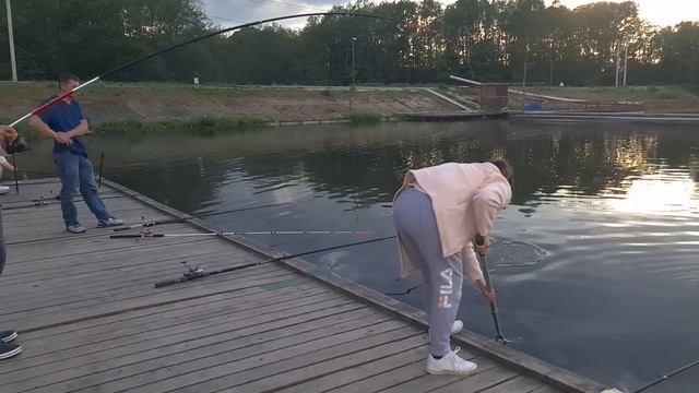 Поимка осетра