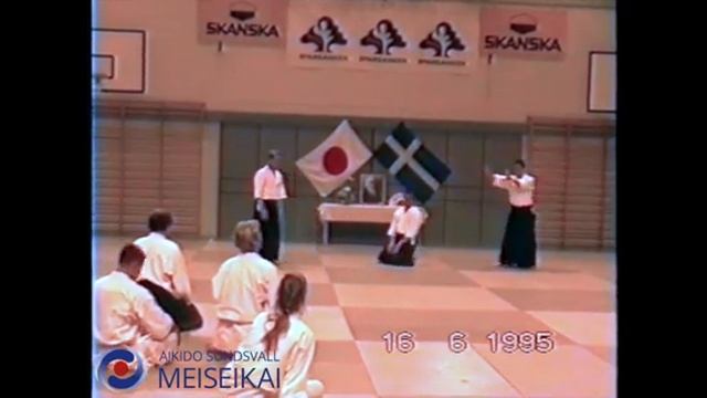 48 Aikido Gyaku Hanmi Nikyo Nishio Sensei Uppsala 1995