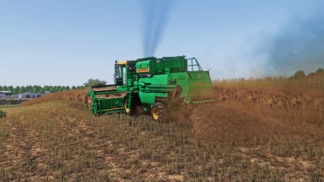 Farming Simulator 22 / Карта СВК Горбани / #130 Уборка рапса ДОН-1500Б, УРАЛ-55571