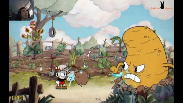 Cuphead Прохождение. 01. Тормознутое начало.