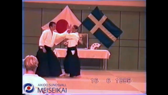 73 Aikido Gyaku Hanmi Iriminage Nishio Sensei Uppsala 1995