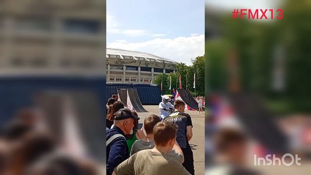 Это надо видеть в живую!Видео не передает эмоций и зрелища! #мотоФристайл #FMX13 #Лужники #Москва
