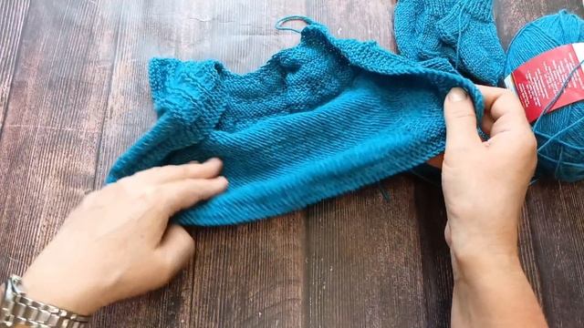 Вязание спицами.Готовые и текущие процессы.