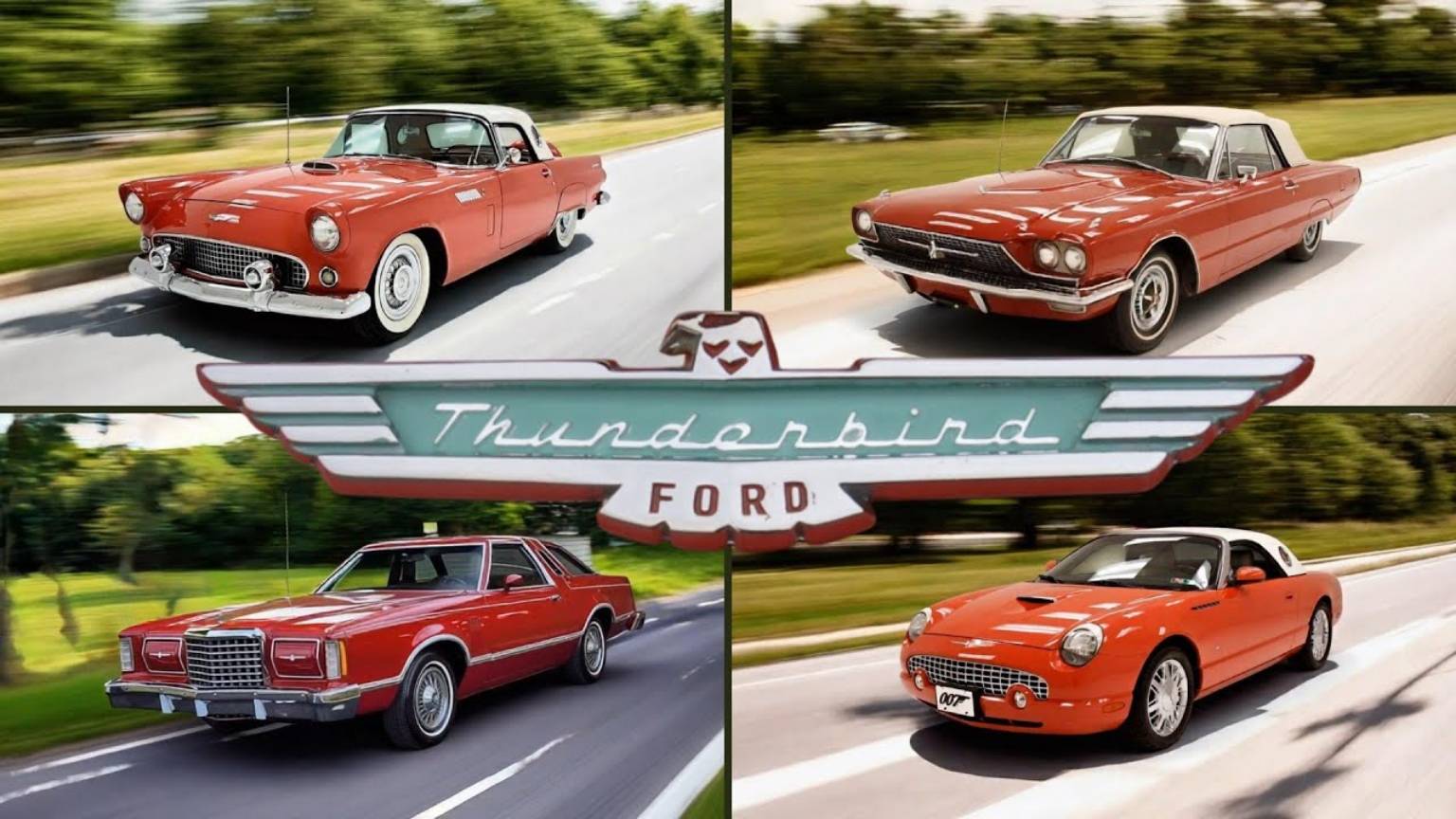 Ford Thunderbird (1955-2005) История трансформации автомобиля #Technoyarus