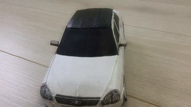 LADA PRIORA BLACK EDITION ИЗ БУМАГИ И КАРТОНА | ЧАСТЬ 2