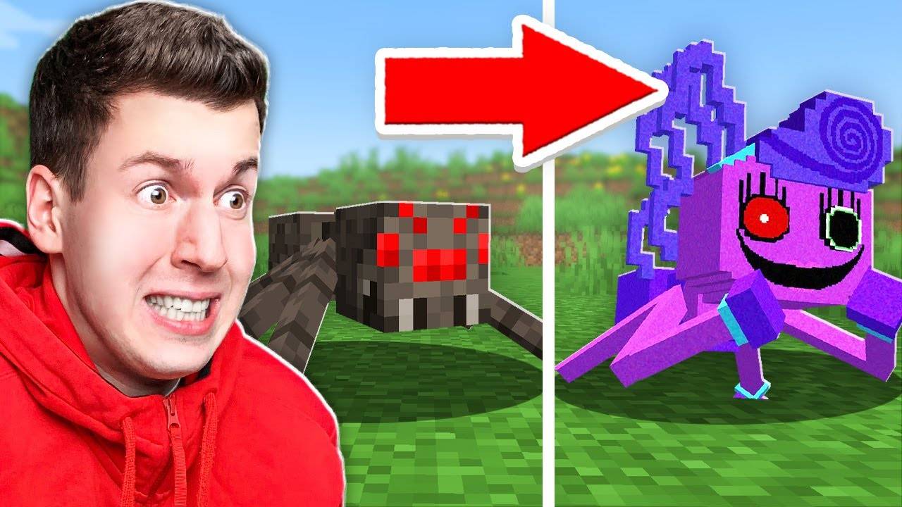 😱 Мой ДРУГ Переделал КАЖДОГО Моба в МОНСТРОВ из Poppy Playtime! САМЫЙ  КРИПОВЫЙ  Майнкрафт ! ВЛАДУС