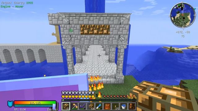 Улучшение первого моста:)  $ Minecraft FOF 1.12.2 №636