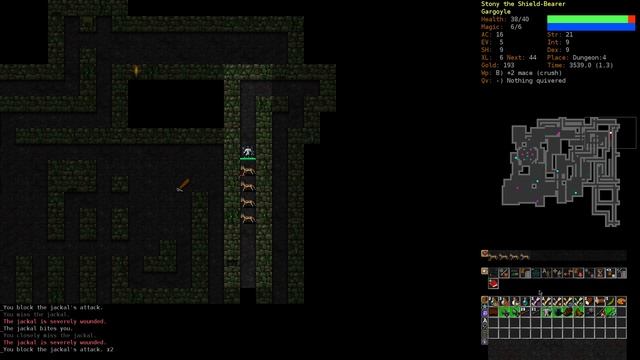 Dungeon Craw Stone Soup - Горгулия (часть 2)