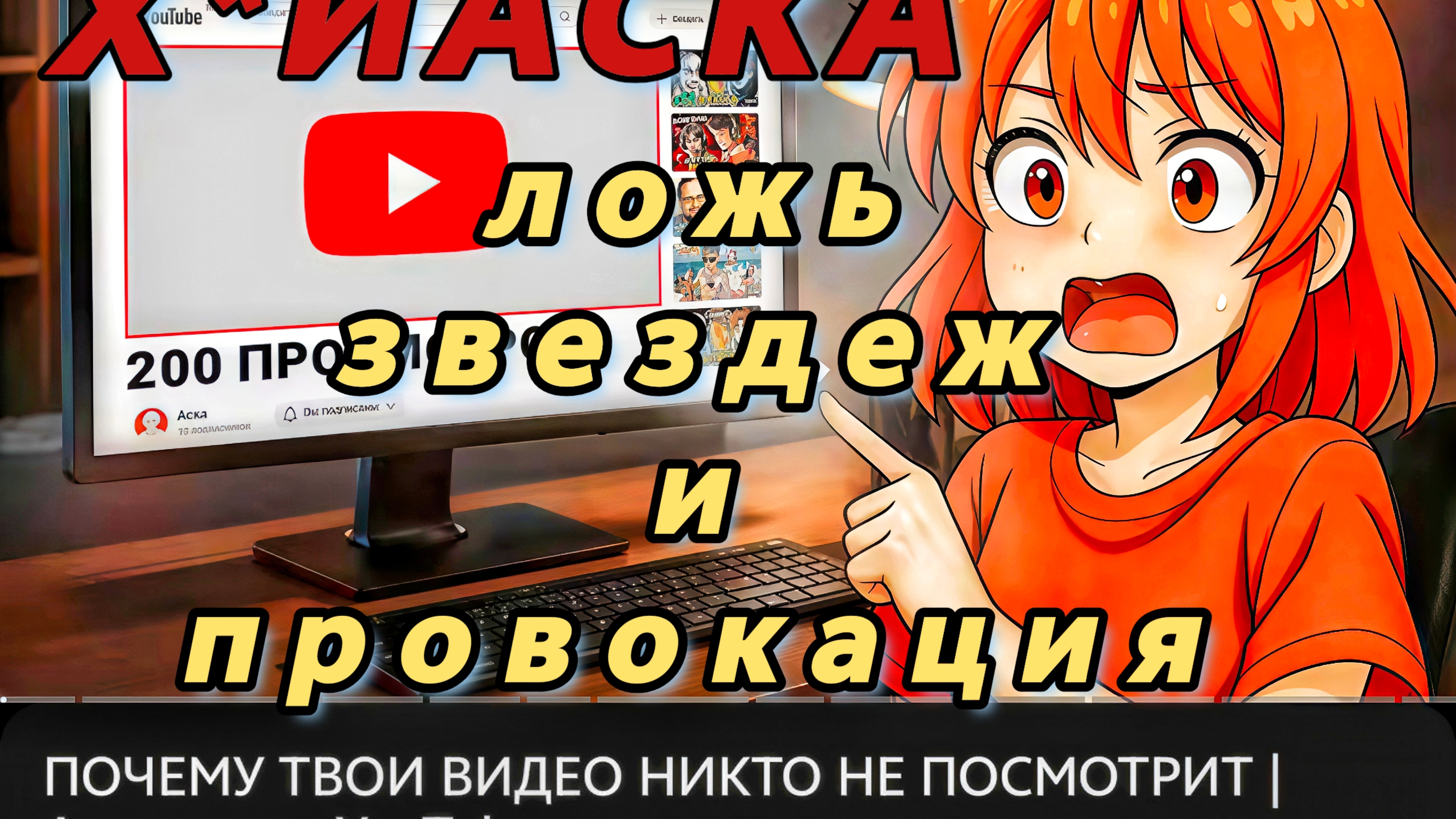 АСКА нагло лжёт про алгоритмы YOUTUBE.Это видео никто не посмотрит.Разоблачение и анализ его советов