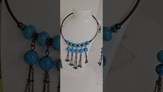 Бирюзовый набор. Стильный и игривый