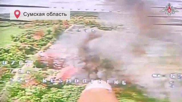 Уничтожение техники и позиций ВСУ операторами БПЛА