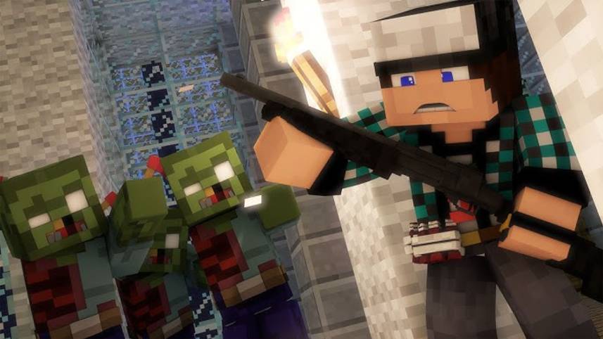 Minecraft: Играю выживание зомби апокалипсис. часть 3