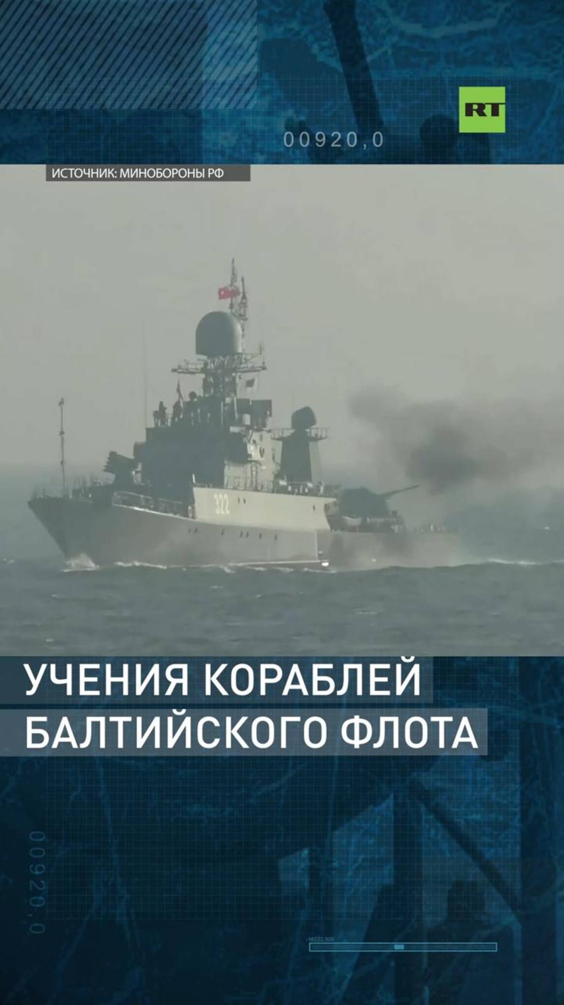 Учения кораблей Балтийского флота