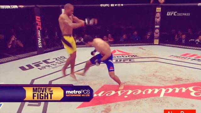 Edson Barboza  vs Beneil Dariush-Нокаут коленом в прыжке