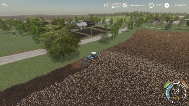 FS19   СПК   Гридино  #65  Быстренько   посеяли .              карт?